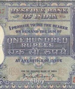 100 Rupees Indian banknote Hirakud Dam On Back Old Indian paper Money G5-25 US