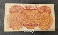 10 Rupee First Issue 1948-1951 Pakistan Issue Rare Note Superb Condition