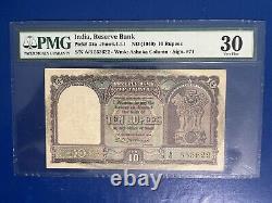 10 Rupees 1949 P. 37a India PMG 30 C. D Deshmuckh Very Rare