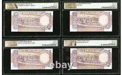 10x India 50 Rupees 1978 Solid Serial Numbers 111111-999999 Gem Uncirculated PMG