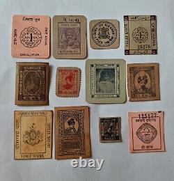 12 Emergency Banknote issues during world warII 12 different States india, rare