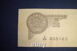 1935 one rupee J. W. Kelly Bank of India-EF