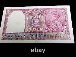 1943 India 2 Rupees Banknote (#FP-7)