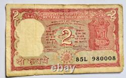 1977-1982 Indian 2 Rupees Bank Note Uncirculated