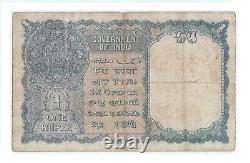 1RS Banknote George VI King 1st Issue British India Sign By C. E. Jones. G5-56