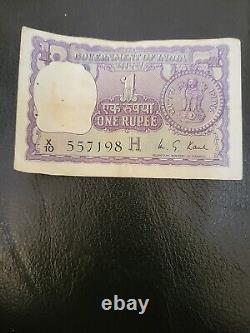 1 Indian Rupee 1976 Hard To Find Notes
