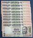 2012 INDIA 100 Rupee Notes SOLID Serial Number lot RARE UNC Crisp Bills Notes