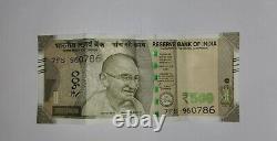 500 Rs Indian Currency Note Lucky 786 Holy Number Uncirculated Note