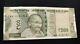 500 Rupees Note Of New Indian Currency With Serial Unique Number 616161