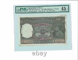 British India 100 Rupees CALCUTTA P#20d Sign J. B Taylor PMG-45 NET