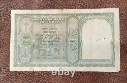 British India 10 Rupee George VI CD Deshmukh Front Face Superb Condition Note