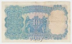 British India 10 Rupees 1928-1935 P16a J. B Taylor VF+ Elephants Rare King George