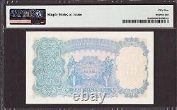 British India 10 Rupees ND (1937) KGVI Serial 387888 Pick-19a About UNC PMG 55