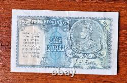 British India 1 Re 1935 King George V signed J. W. Kelly