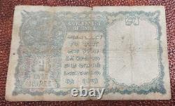 British India 1 Rupee Government of Pakistan Superb Condition Strong Paper