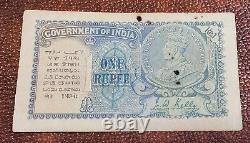 British India 1 Rupee JW Kelly 1935 XF Condition Strong Paper