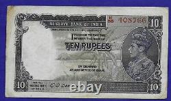 British India 3 X 10 Rupees KGVI