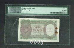 British India Burma Currency Board 5 Rs 1947 PICK#31 PMG-63 NET