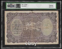British India KG VI 1000 rupees, Bombay. Very scarce