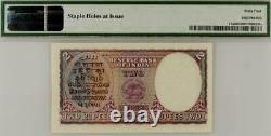 British India KG VI 2 Rupees PAIR Running No's J. B. Taylor #p17a 1937 UNC PMG 64
