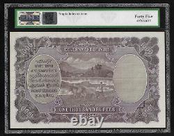 British India KG the fifth, 1000 rupees, Calcutta, kelly, high grade rare beauty