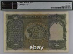 British India King George 100 Rupees MADRAS Issue J. B. Taylor #p 20n PMG 35 1937