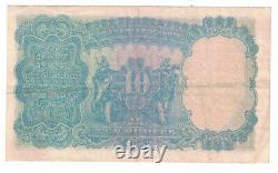 British India ND 10 Rupees Banknote (P-16b King George V) Scarce