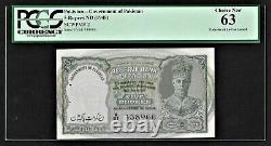 British India Pakistan, 1948, 5 Rupees, UNC, PCGS 63, Deshmukh Sign Note Pick# 2