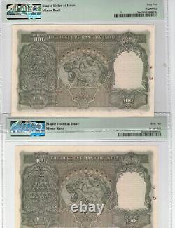 British India Rare Rs. 100 Pick 20e Kgvi -1937 C. D. Deshmukh (consecutive No)
