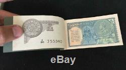 British India Re 1 kelly 15 notes + jacket, 1935 issue & vignette pcgs 66. Unique