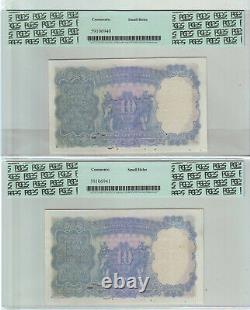 British india king george V, Rs 10, sequential 2 notes