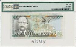 Central Bank East Caribbean States $100 ND(1993) Prefix & Suffix A PMG 68EPQ