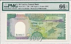 Central Bank Sri Lanka 1000 Rupees 1989 PMG 66EPQ