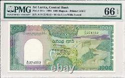 Central Bank Sri Lanka 1000 Rupees 1990 PMG 66EPQ