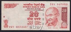 Error Note 20 Rupee Back Side Not Printed Rare Note