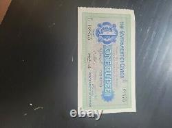 Government of Ceylon Sep 1927 1 Rupee Note