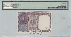 Government of India 1 Rupee Letter B P# 76b Wmk Ashoka PMG 55 Net (bhootlingam)