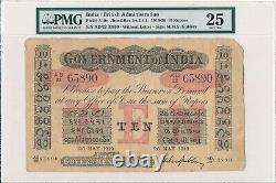 Government of India India 10 Rupees 1919 PMG 25