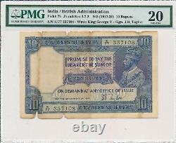 Government of India India 10 Rupees ND(1917-30) PMG 20