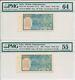 Government of India India 1 Rupee 1935 PMG 64/55 2 Pcs in cont. No