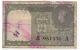 Government of India Rupee Banknote George VI King Black S/N A P# 25C RARE Lt 64