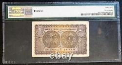 Hyderabad India Rs 1 Note Type 3 Cvs Rao 1950, Issued After Independence Pmg 35
