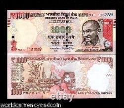 INDIA 1000 1,000 New Rupees Symbol UNC Lot X 50 Pcs Bundle GANDHI OIL RIG NOTE