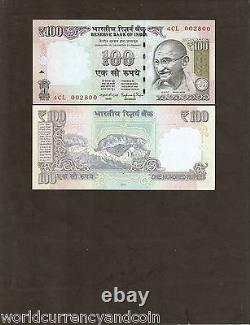 INDIA 100 RUPEES x 100 Pcs LOT GANDHI NEW SYMBOL FULL BUNDLE UNC MONEY BANK NOTE