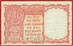 INDIA 1957 GULF 1 RUPEE (PICK#R1) & 1957 1 RUPEE (PICK#75c) SOLD AS A LOT