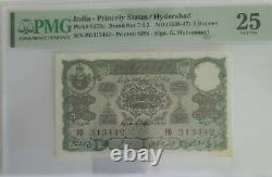 INDIA HYDERABAD PRINCLY STATE 5 RUPEES PICK S273c HYDERABAD BANK NOTE G. Mohamed