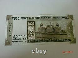 INDIA PAPER MONEY- 10 UNCIRCULATED'M. GANDHI' CURRENCY NOTE-2017-RS. 500/-#E11i
