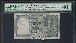 INDIA Paper Money Old 5 Rupees Note (1943) P23a PMG XF40