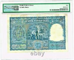 India 100 Rupees ND (1949-57) Pick 42b Jhun6.7.2.1B, PMG About Uncirculated 50