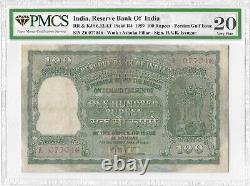 India, 100 Rupees, Persian Gulf issue, Iyengar, 1959, Repaired & Restored. Scare